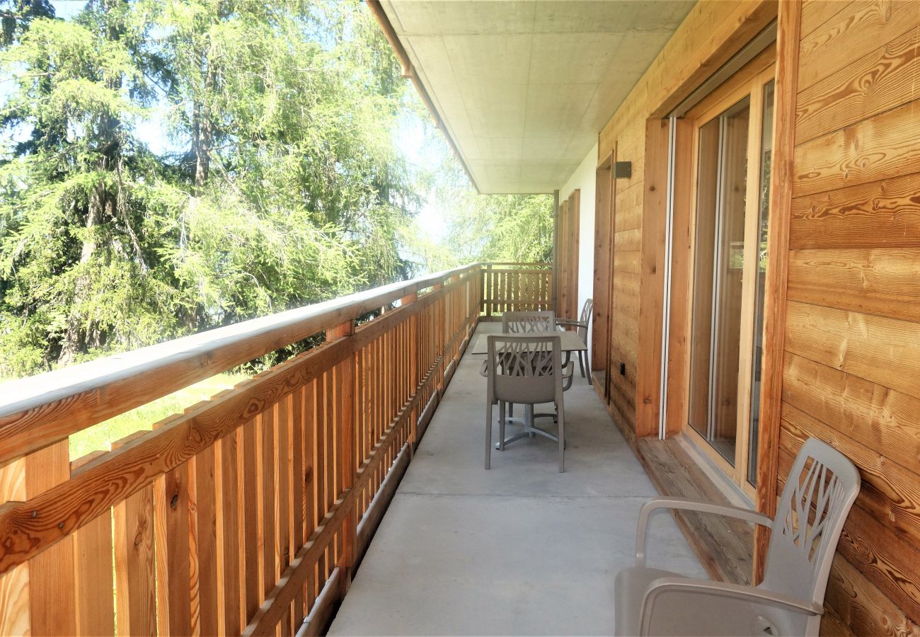 Balkon Wohnung Les Mayens MB 010, in Veysonnaz in der Schweiz 