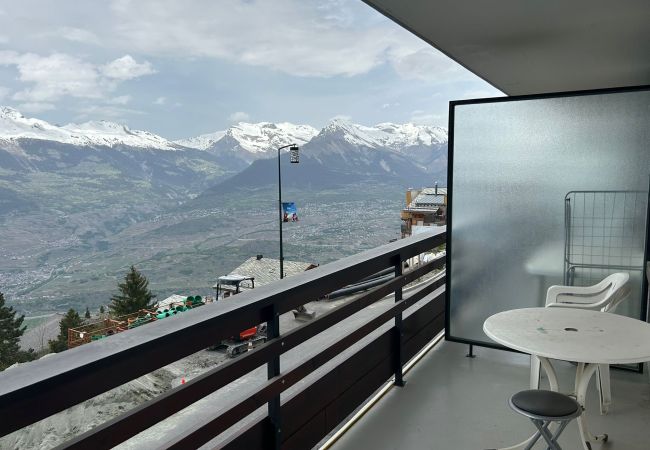 Balkon Wohnung Diablerets D 012, in Veysonnaz in der Schweiz