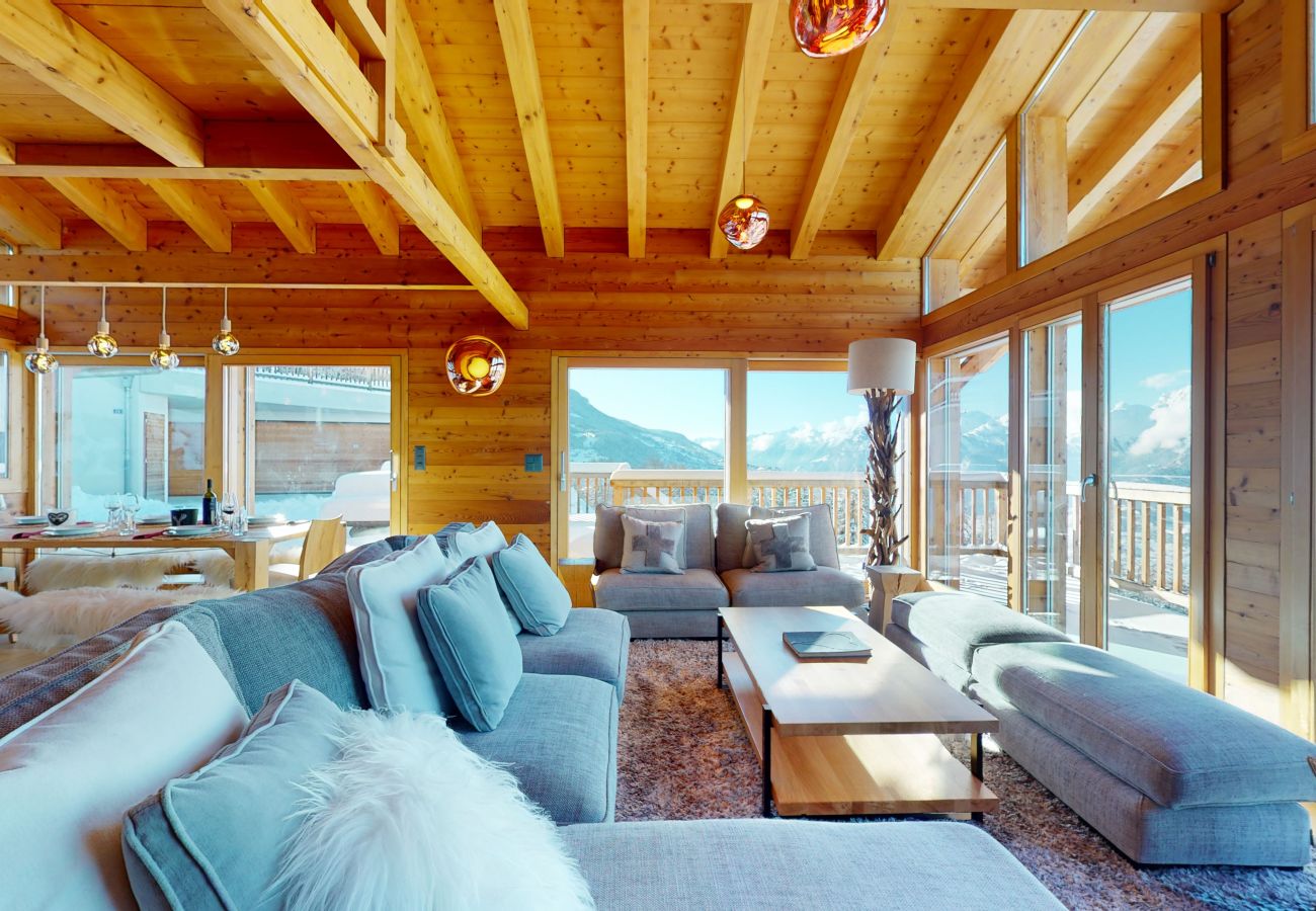 Chalet in Veysonnaz - Egg SAUNA & LUXURY chalet 16 pers