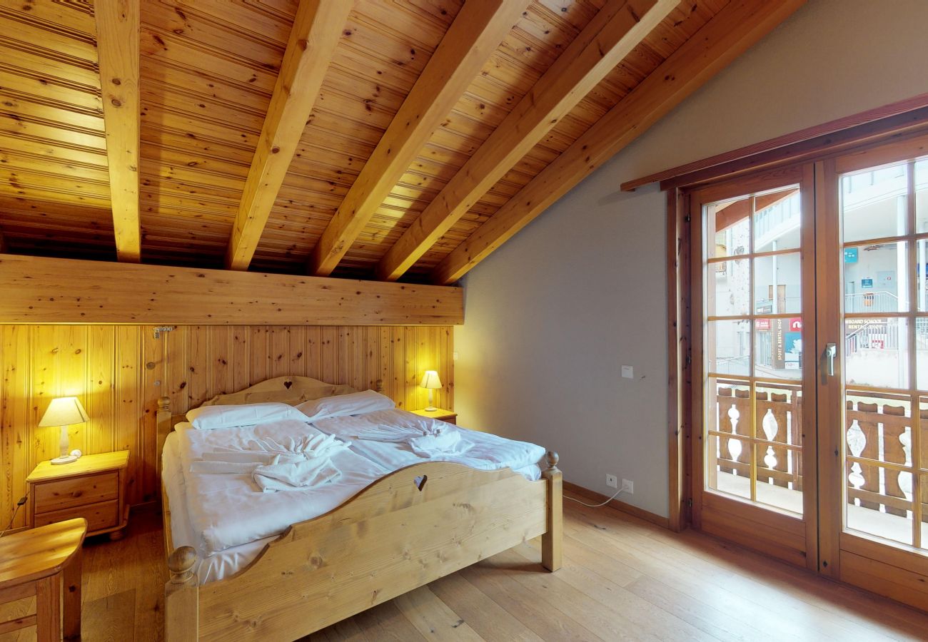 Schlafzimmer, Hauts de Veysonnaz HV2 010 in Veysonnaz in der Schweiz