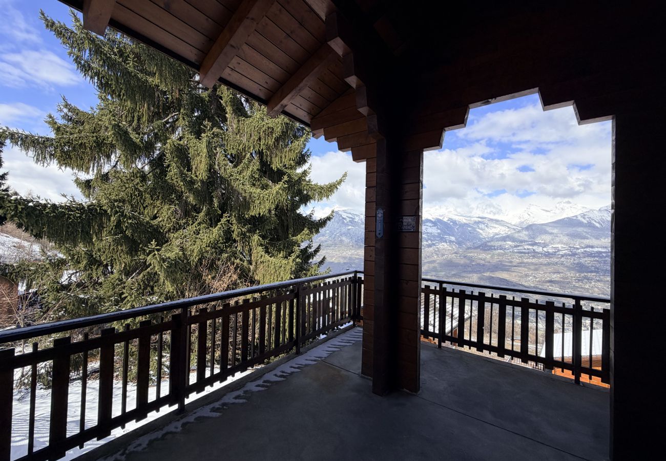 Terrasse Chalet Fontannets 001 in Veysonnaz, Schweiz