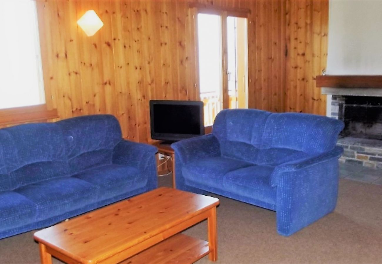 Wohnzimmer, Chalet Fontannets 0045 in Veysonnaz in der Schweiz