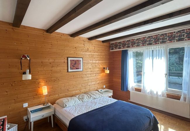 Schlafzimmer Chalet Cache-Cache in Veysonnaz in der Schweiz