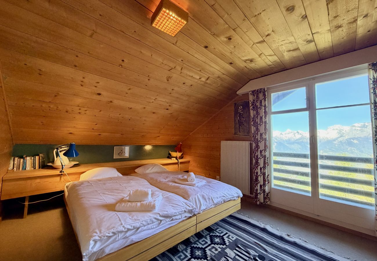 Schlafzimmer Chalet Cache-Cache in Veysonnaz, Schweiz