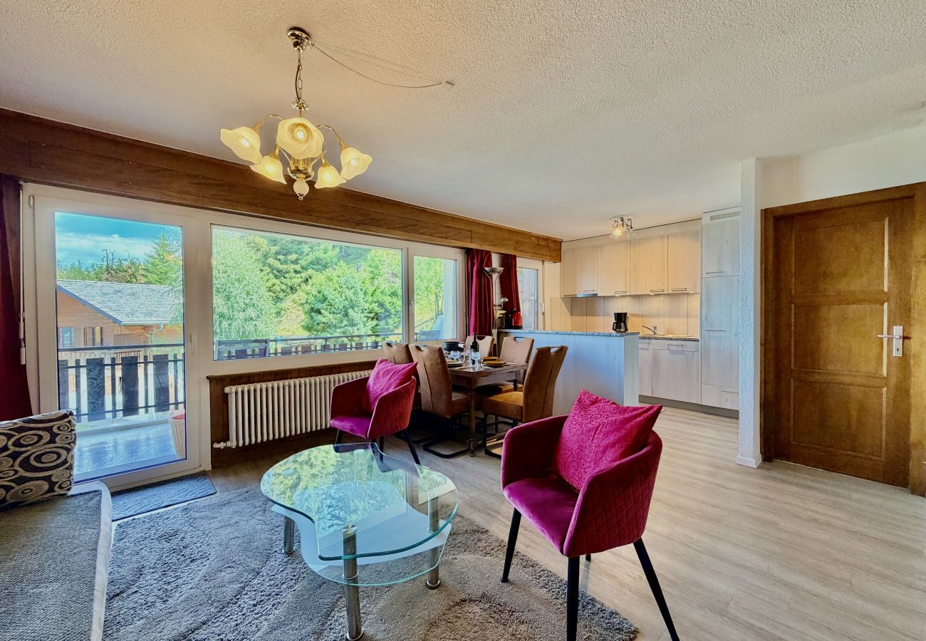 Wohnzimmer Apartment Magrappé M 647 in Veysonnaz, Schweiz