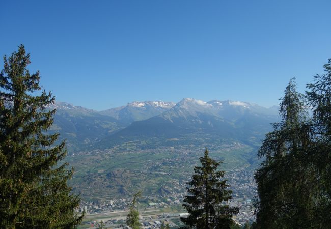 Blick Wohnung Mélèzes K 021, in Veysonnaz in der Schweiz