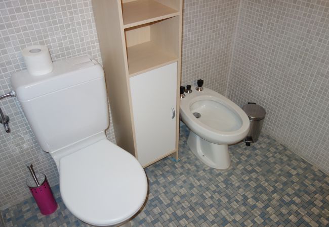 Badezimmer Apartment Magrappé M 340, in Veysonnaz in der Schweiz