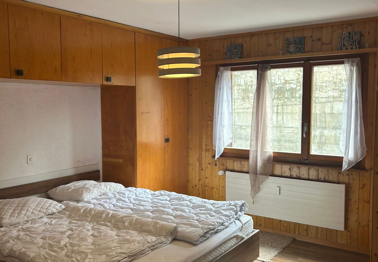 Schlafzimmer Apartment Bellevue L 031, in Veysonnaz in der Schweiz