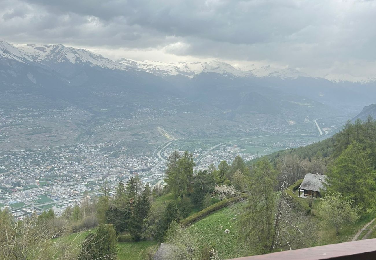 Balkon Wohnung Bellevue L 031, in Veysonnaz in der Schweiz