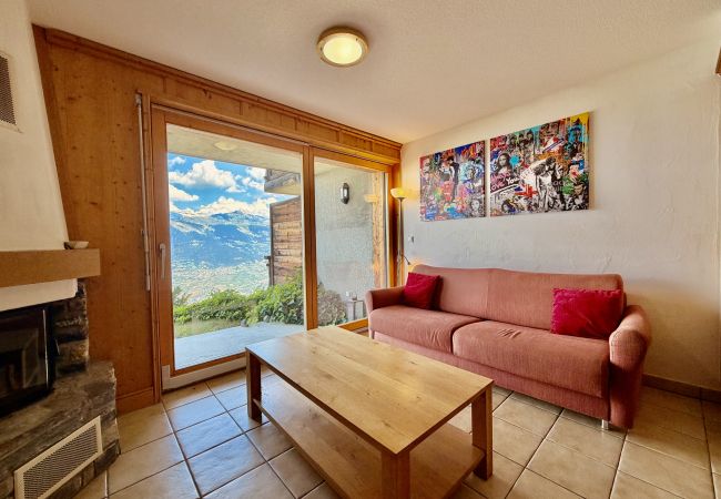 Wohnzimmer Appartement Plein Ciel VA 012 in Veysonnaz, Schweiz