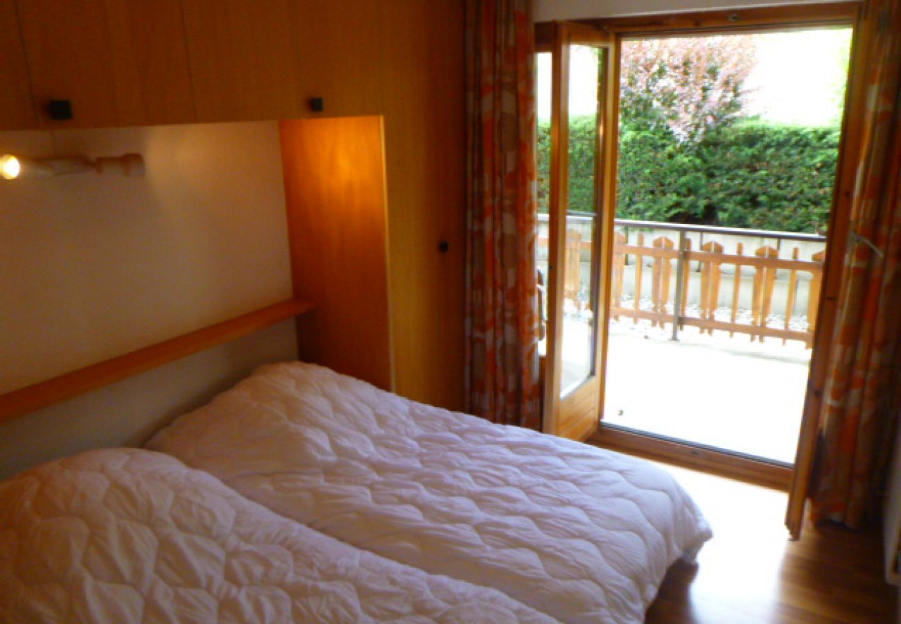 Schlafzimmer Apartment Les Mélèzes K 010, in Veysonnaz in der Schweiz