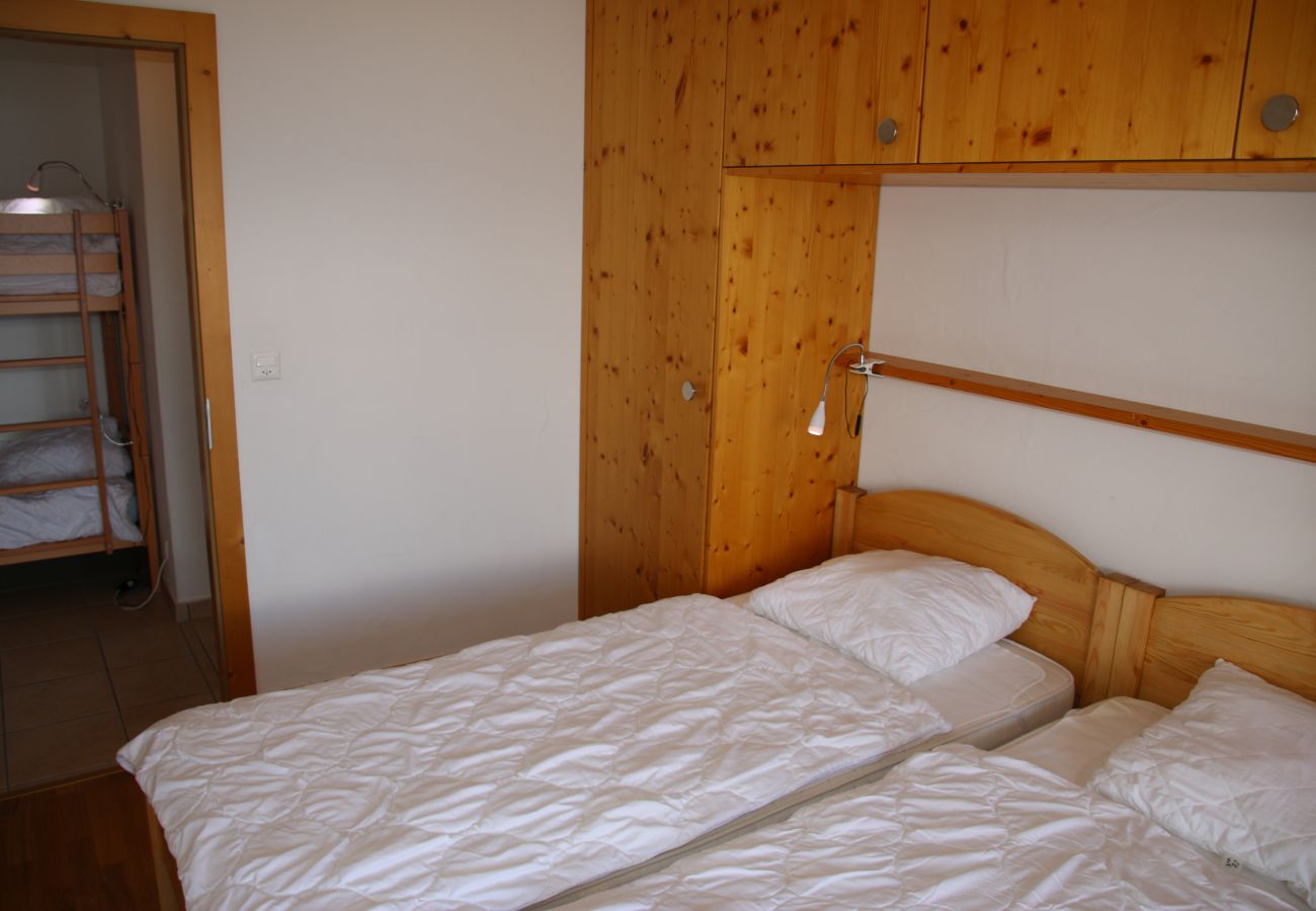 Schlafzimmer Apartment Plein Ciel Va 031, in Veysonnaz in der Schweiz