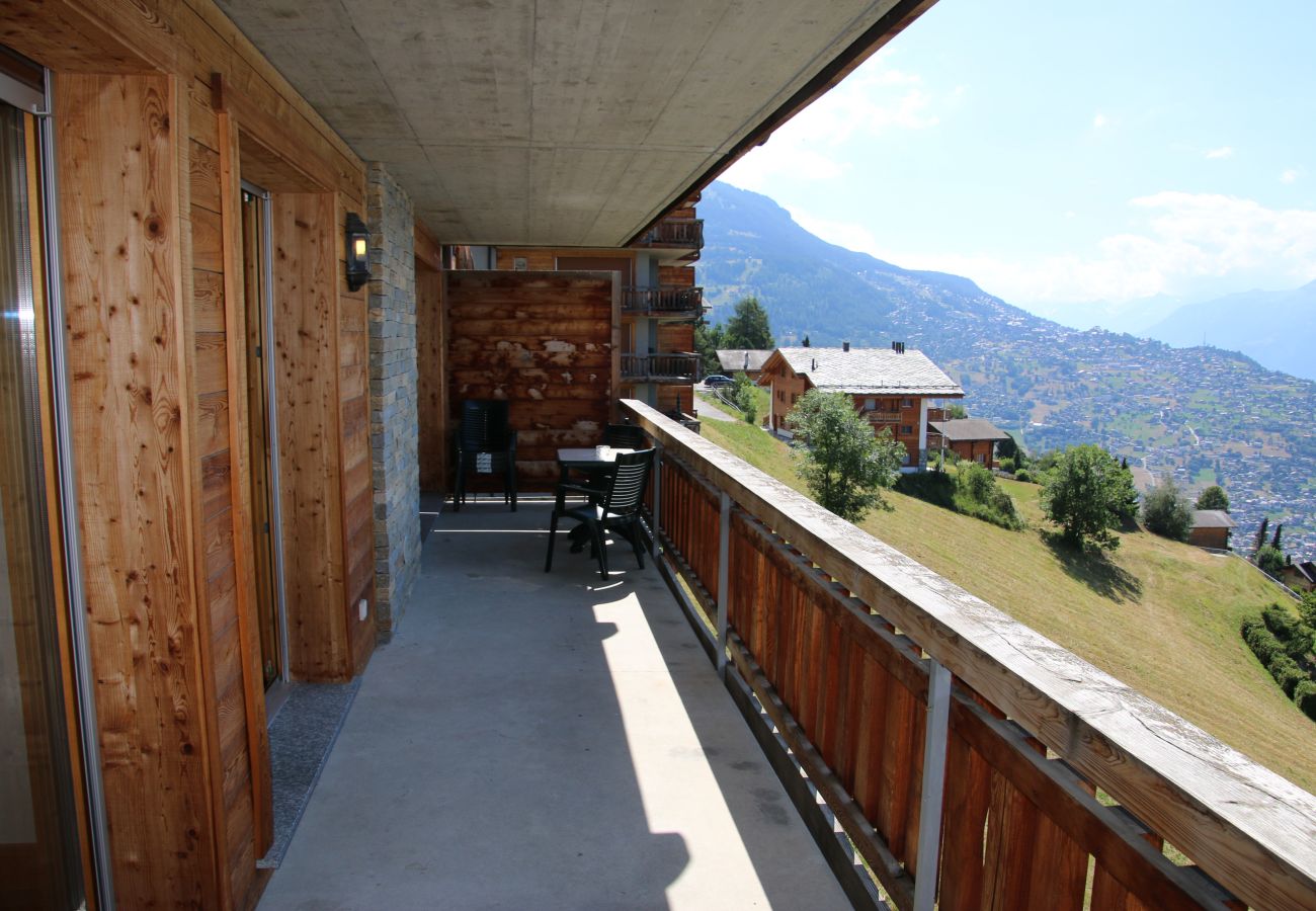 Balkon Wohnung Plein Ciel VA 031, in Veysonnaz in der Schweiz