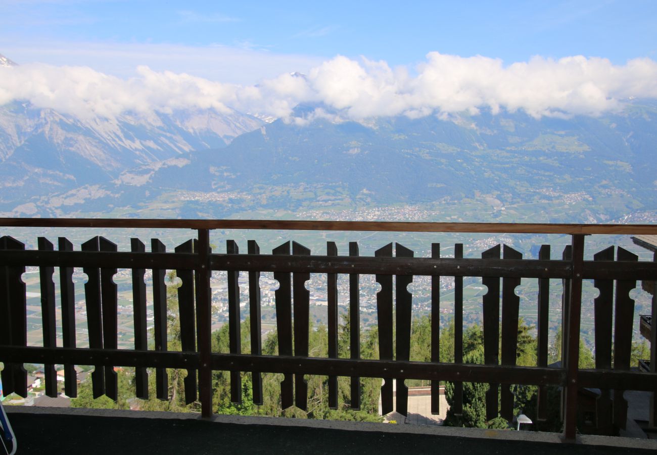 Balkon Wohnung Les Mélèzes S 023, in Veysonnaz in der Schweiz