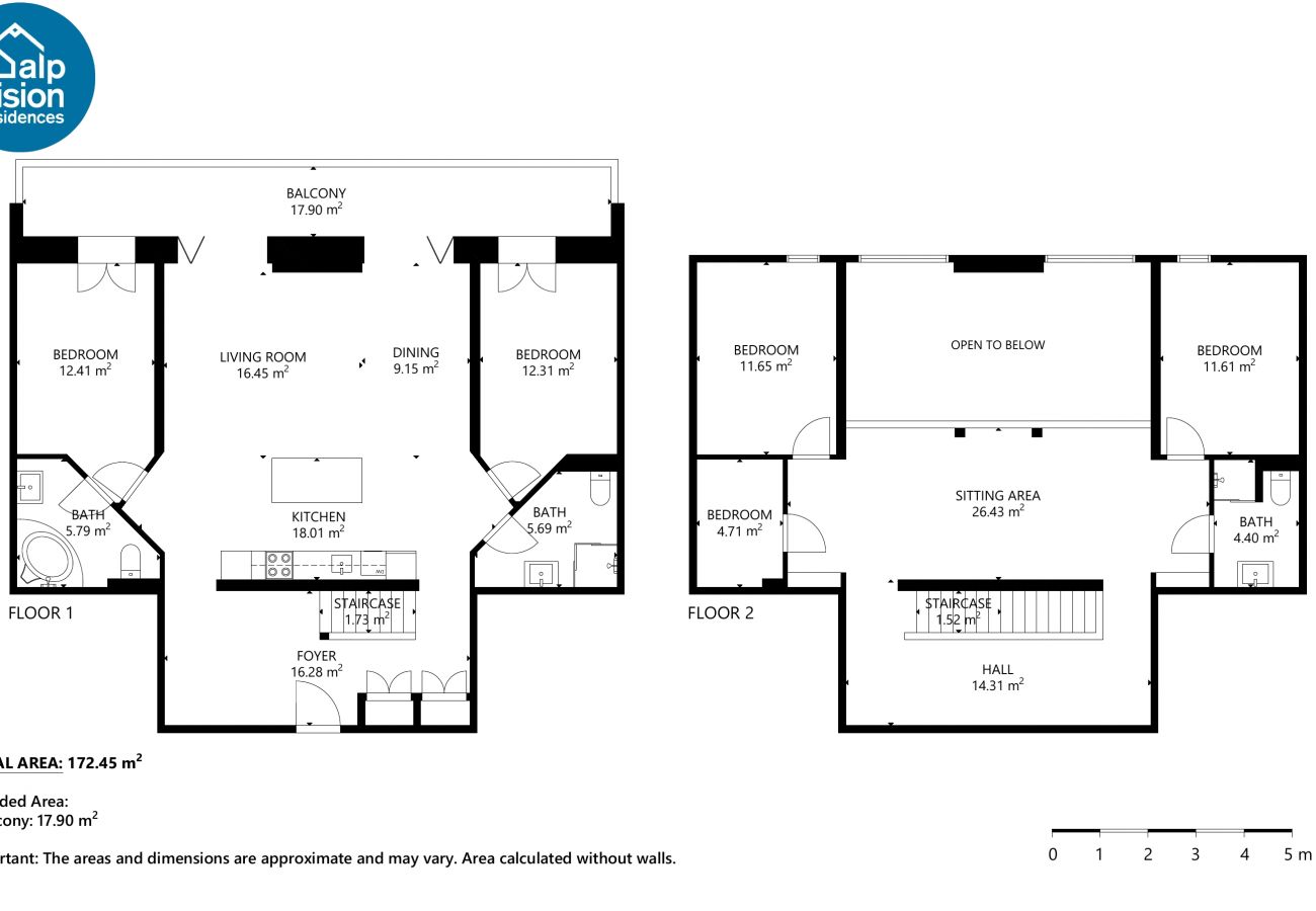 Ferienwohnung in Veysonnaz - Les Mayens MA 021 -  LUXURY apartment 18 pers