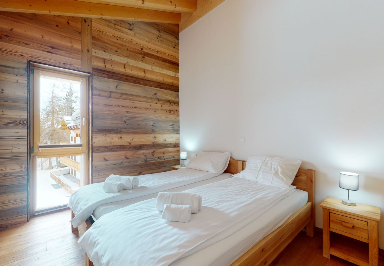 Schlafzimmer Apartment Les Mayens MA 021, in Veysonnaz in der Schweiz