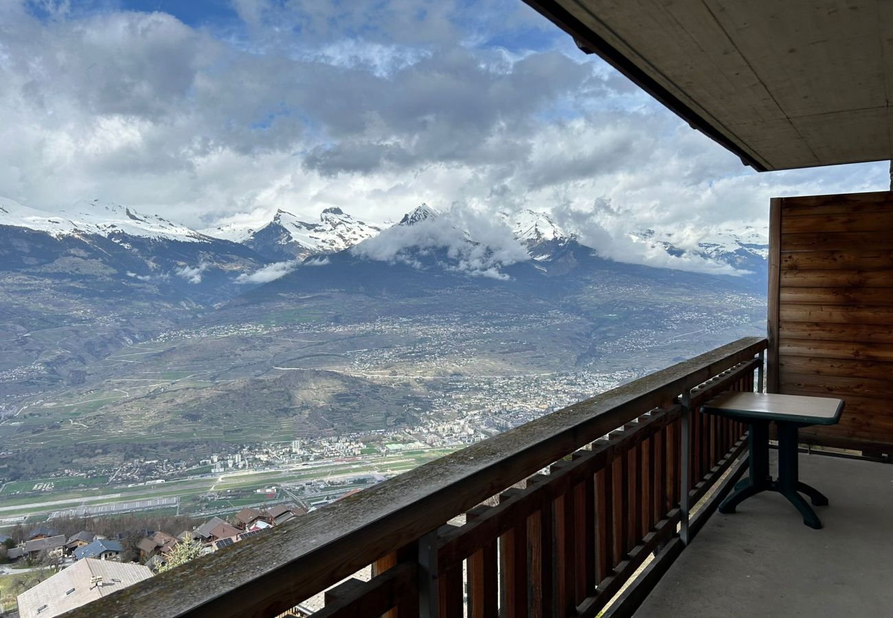 Balkon Wohnung Plein Ciel VA 041, in Veysonnaz in der Schweiz