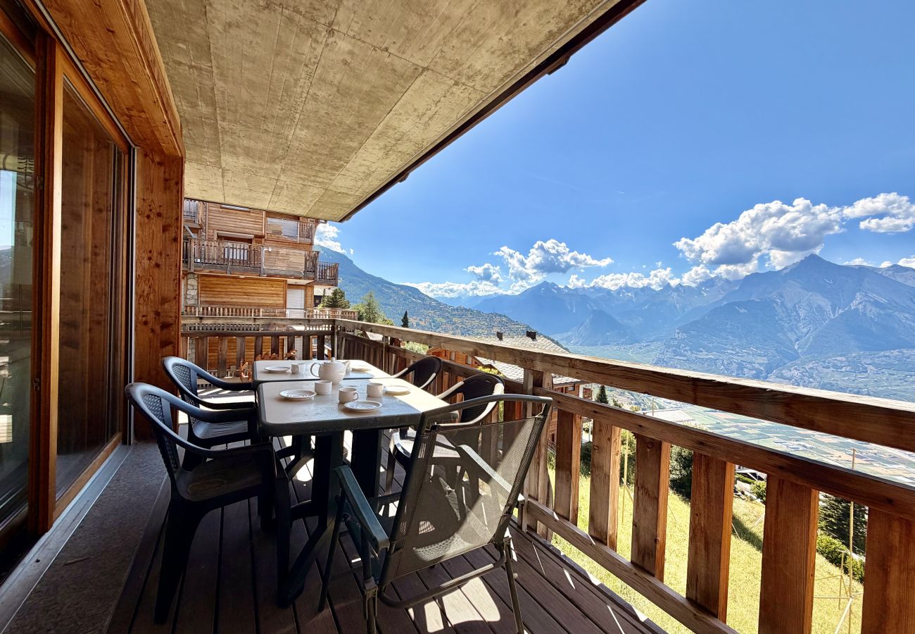Balkon Appartement Plein Ciel VB 033 in Veysonnaz, Schweiz