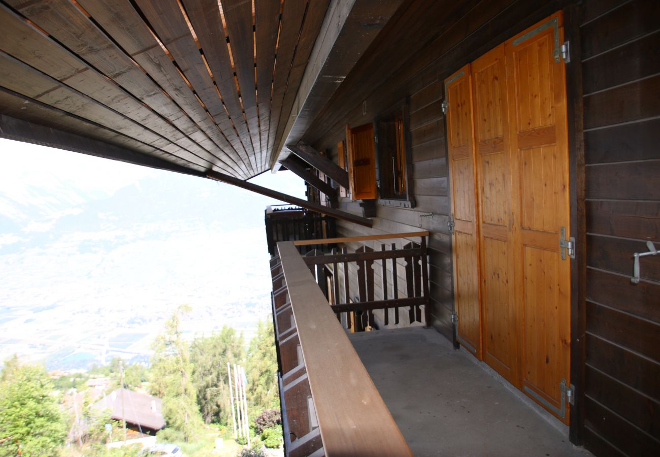 Balkon Wohnung Les Mélèzes S 040, in Veysonnaz in der Schweiz