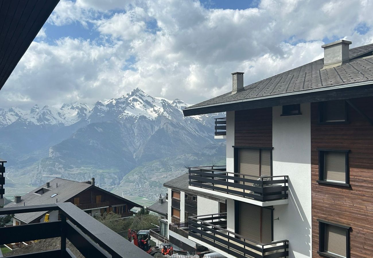 Balkon Wohnung Ramuge A 037, in Veysonnaz in der Schweiz