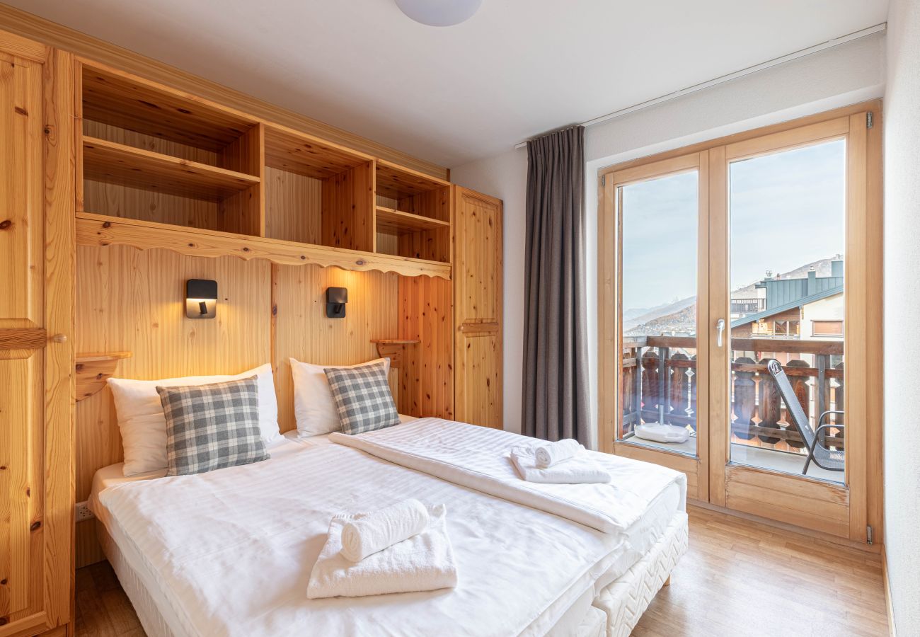 Schlafzimmer Ferienwohnung Pracondu 2 403 in Haute-Nendaz in der Schweiz