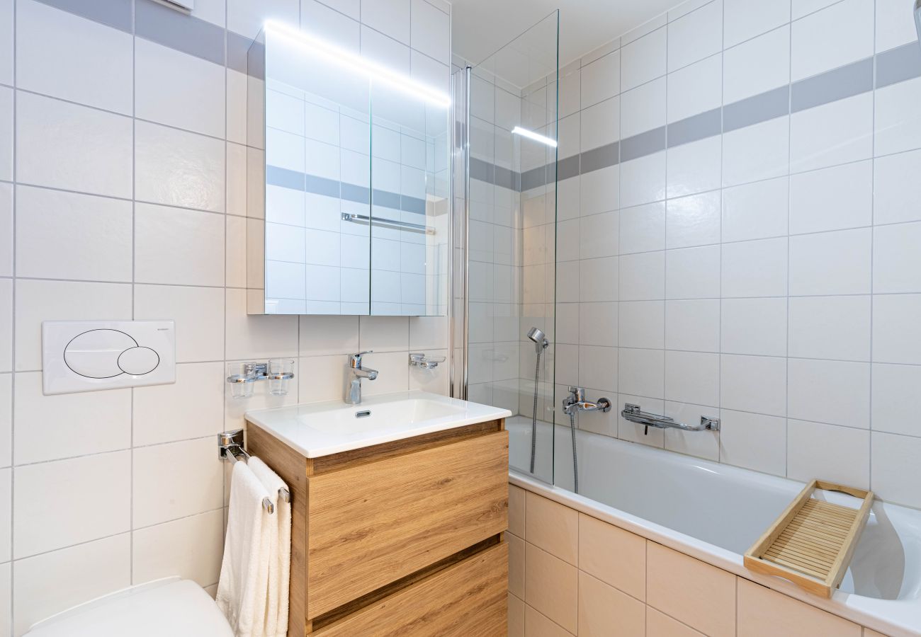Badezimmer – Apartment Pracondu 1 407 in Haute-Nendaz, Schweiz