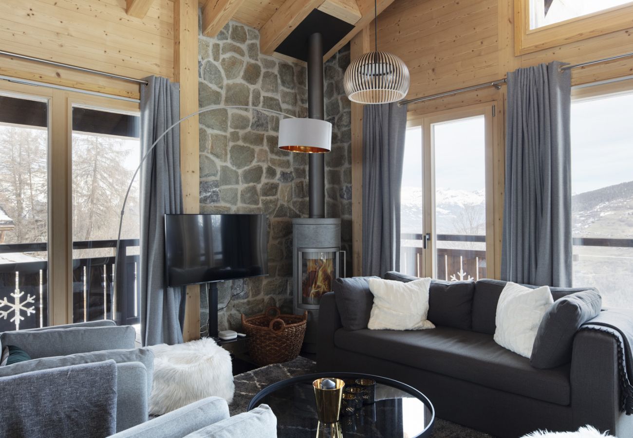 Chalet Bishorn Wohnzimmer