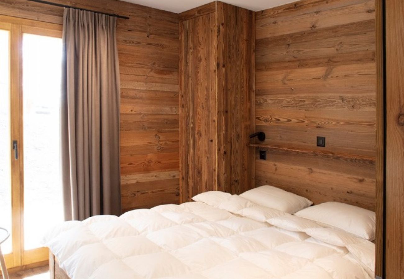 Schlafzimmer, Polaris 1001 in Zinal in der Schweiz