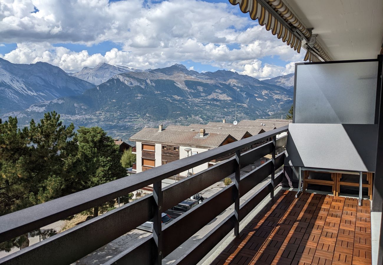 Balkon Wohnung A 031 Ramuge in Veysonnaz in der Schweiz