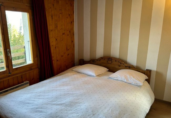 Schlafzimmer chalet Les Trembles, in Veysonnaz in der Schweiz