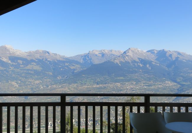 Balkon Wohnung Ski Paradise SP 006, in Veysonnaz in der Schweiz