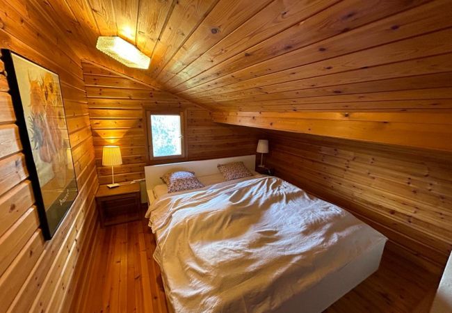 Schlafzimmer Chalet Porkka, in Vex in der Schweiz