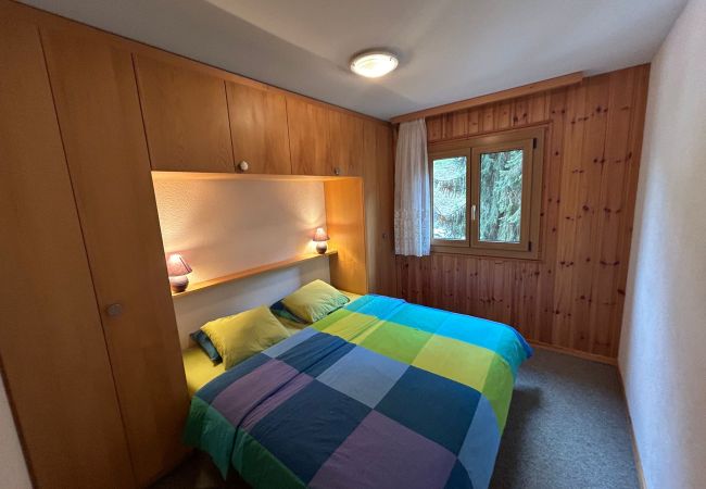 Schlafzimmer Apartment Crêtes X2 232, in Veysonnaz in der Schweiz