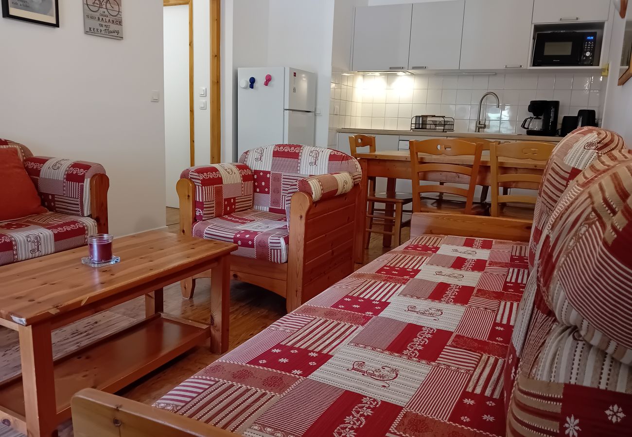 Wohnzimmer Wohnung Terrassen E 405 in Termignon in Frankreich