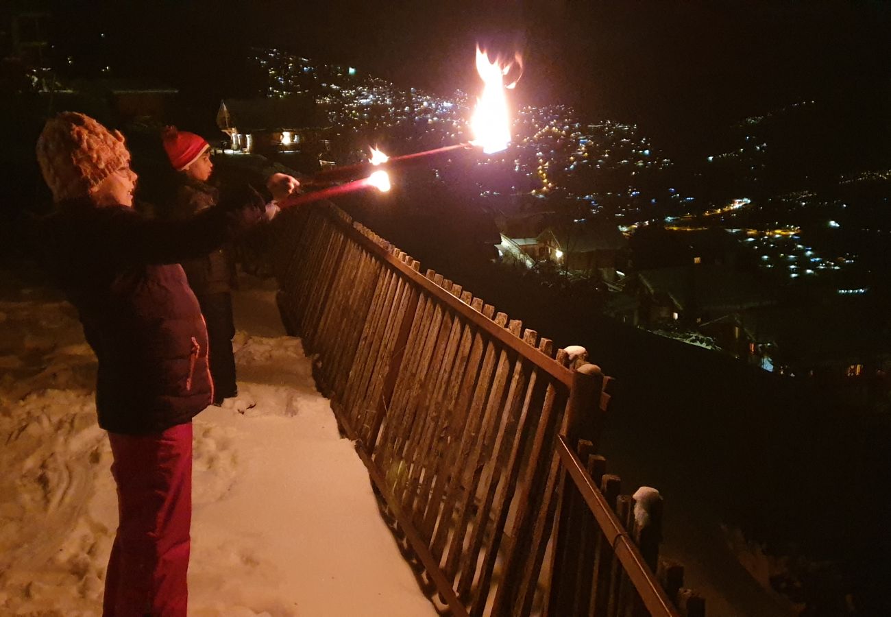 Ferienwohnung in Veysonnaz - Coppex app.dans chalet - SUNNY apartment 5 pers