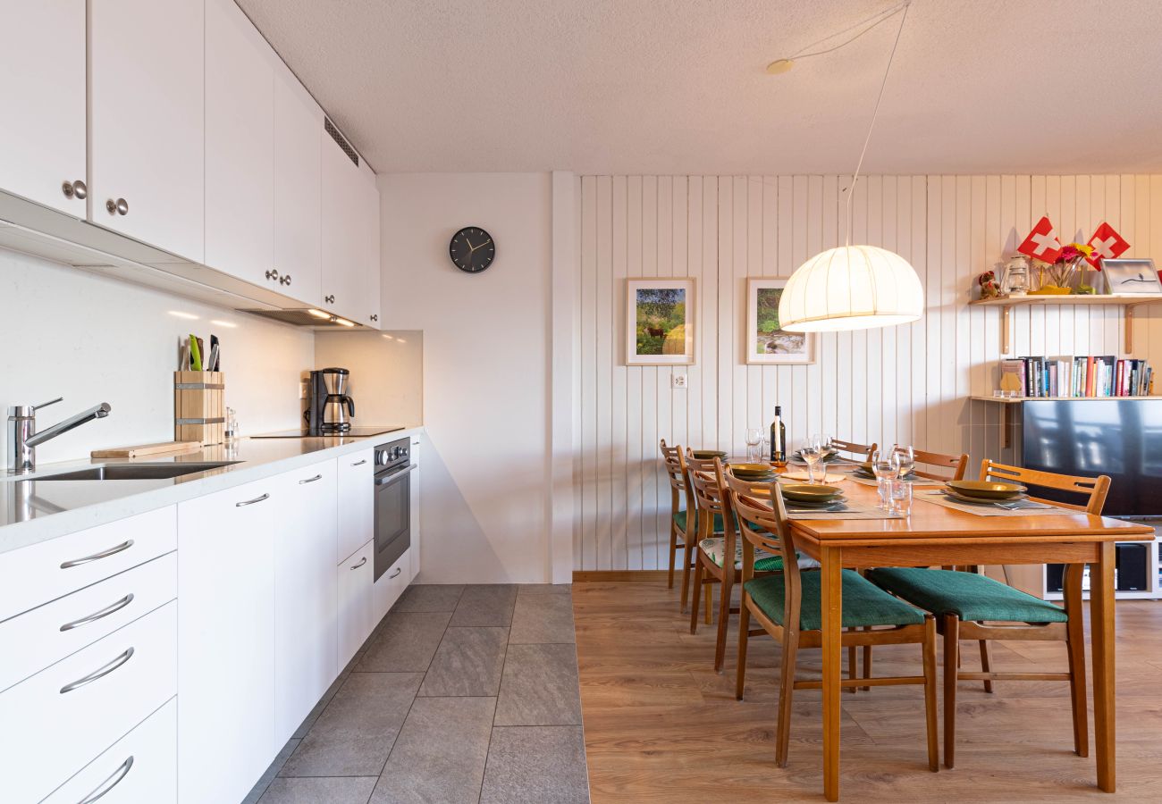 Esszimmer Appartement Mélèzes R 030 in Veysonnaz Schweiz
