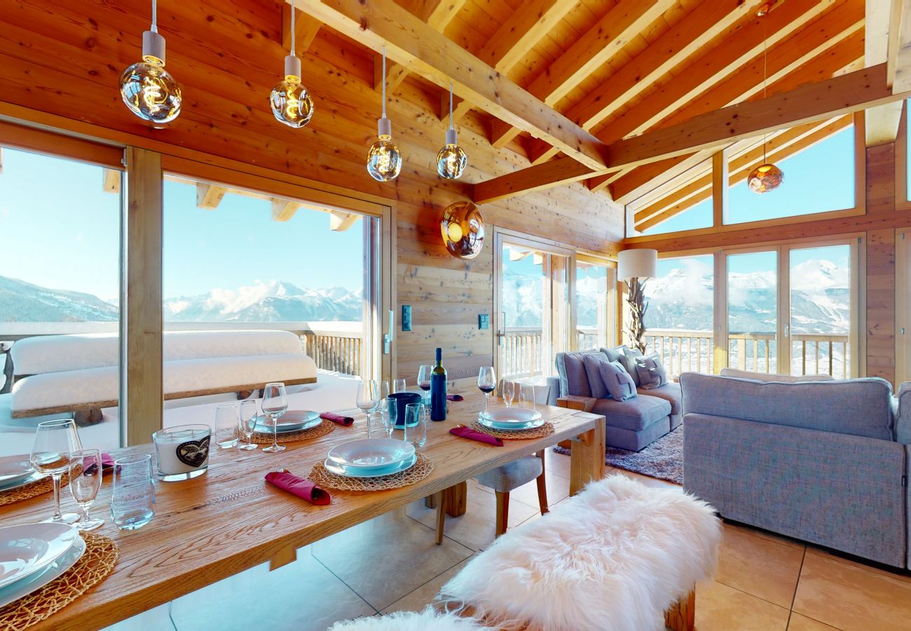 Chalet in Veysonnaz - Egg SAUNA & LUXURY chalet 16 pers