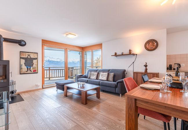 Woonkamer Appartement Ski Paradise SP 008 in Veysonnaz, Zwitserland