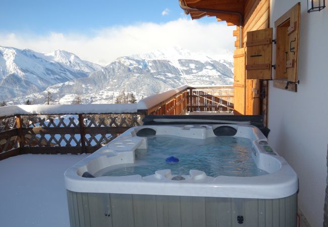 Chalet in Veysonnaz - Hirondelle JACUZZI & LUXURY chalet 12 pers Chalet in Veysonnaz - Hirondelle JACUZZI & LUXURY chalet 12 pers