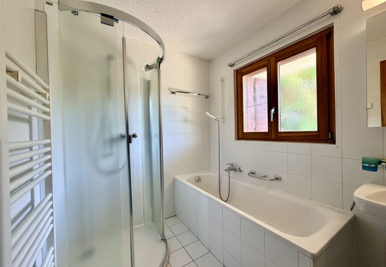 Badkamer Chalet Eanta in Veysonnaz, Zwitserland
