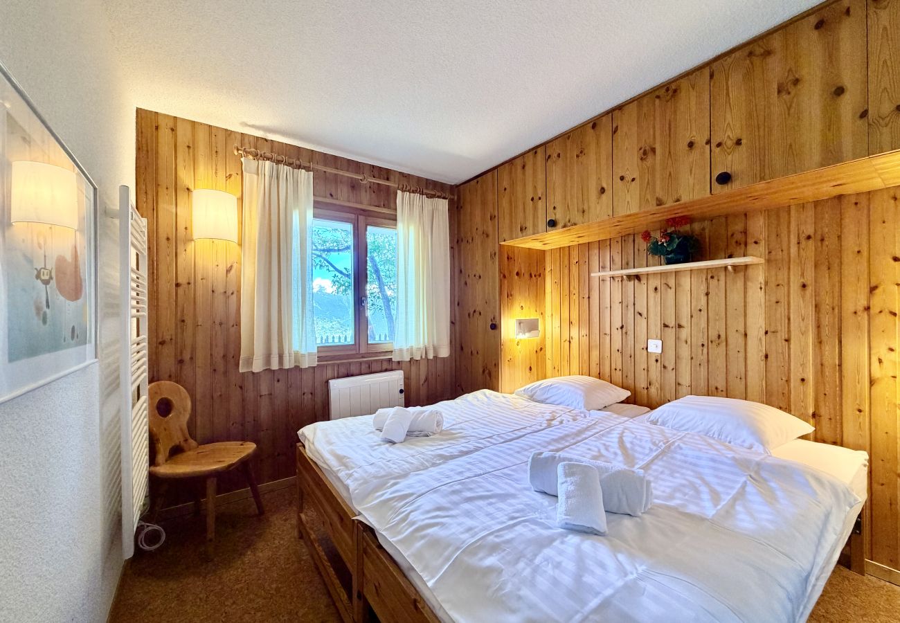 Slaapkamer Chalet Eanta in Veysonnaz, Zwitserland