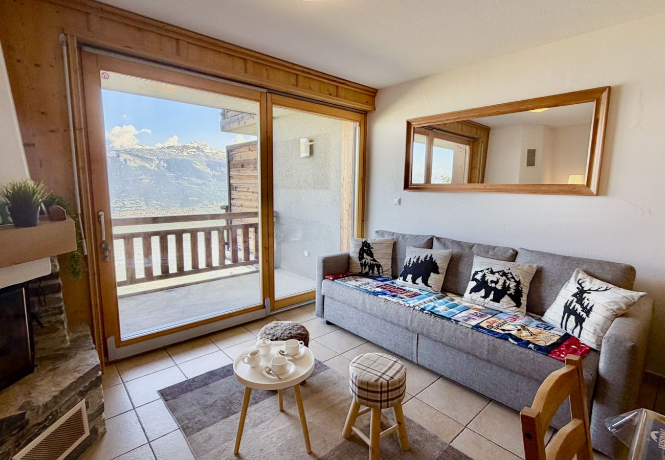 Woonkamer Appartement Plein Ciel VA 022 in Veysonnaz, Zwitserland