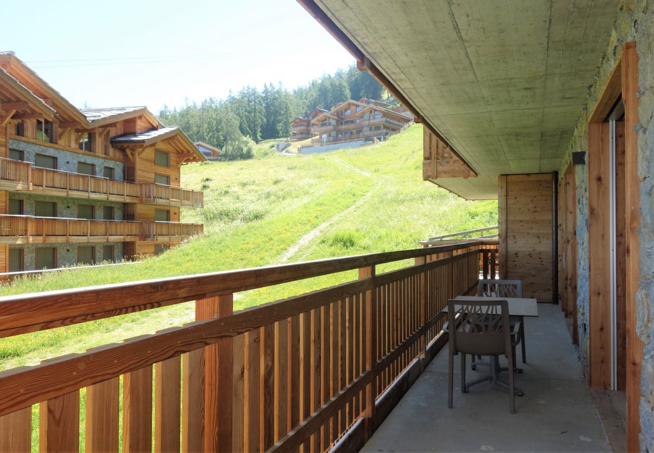 Balkon Appartement Les Mayens MA 011 in Veysonnaz, Zwitserland