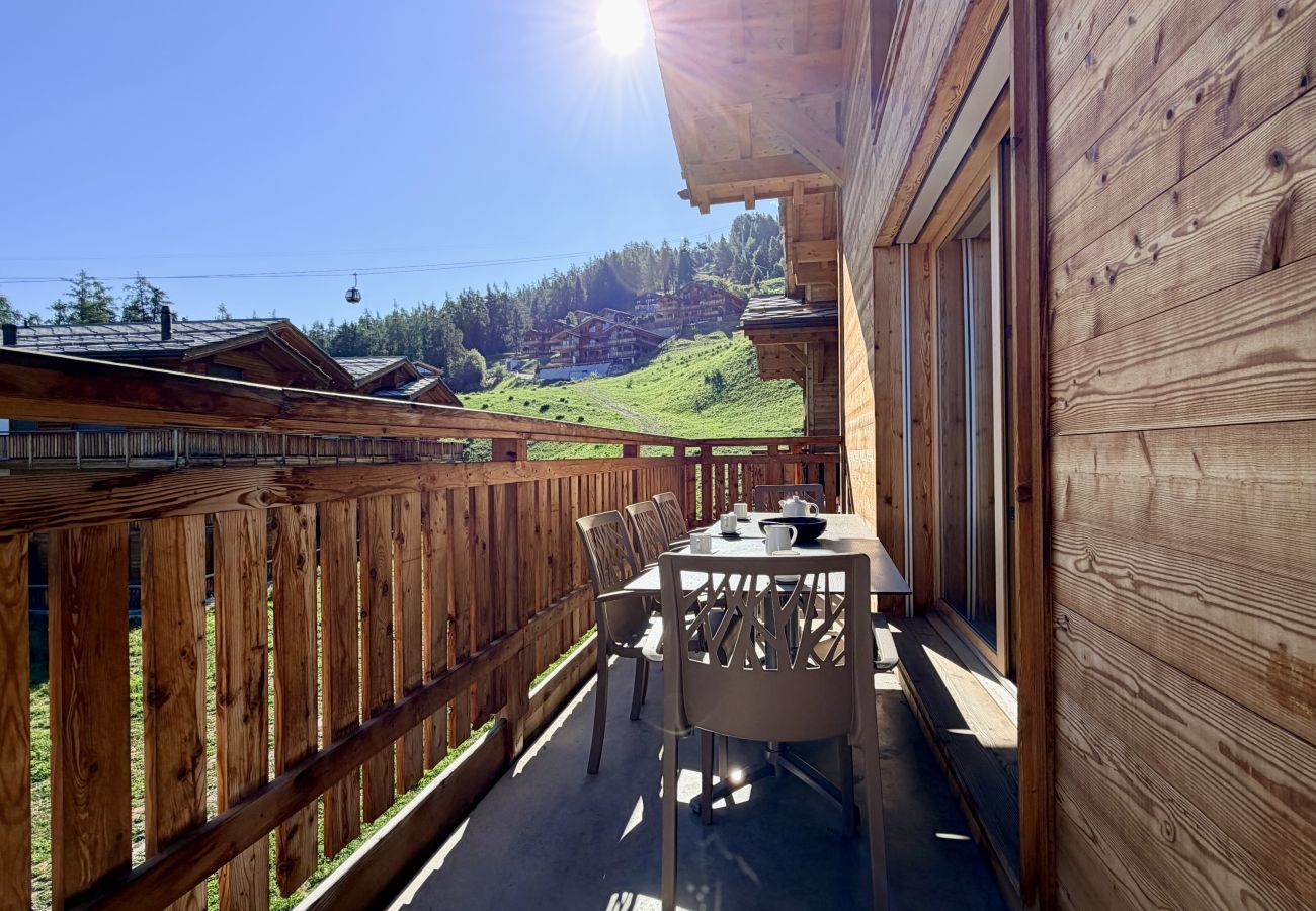Balkon Appartement Les Mayens MA 022 in Veysonnaz, Zwitserland
