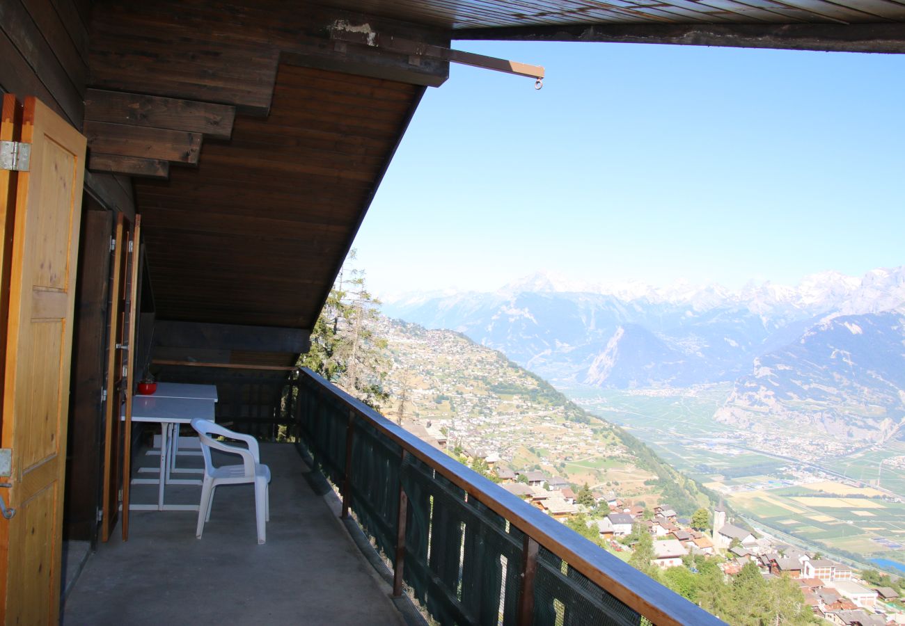 Balkon, Appartement Les Mélèzes S 050, in Veysonnaz, Zwitserland