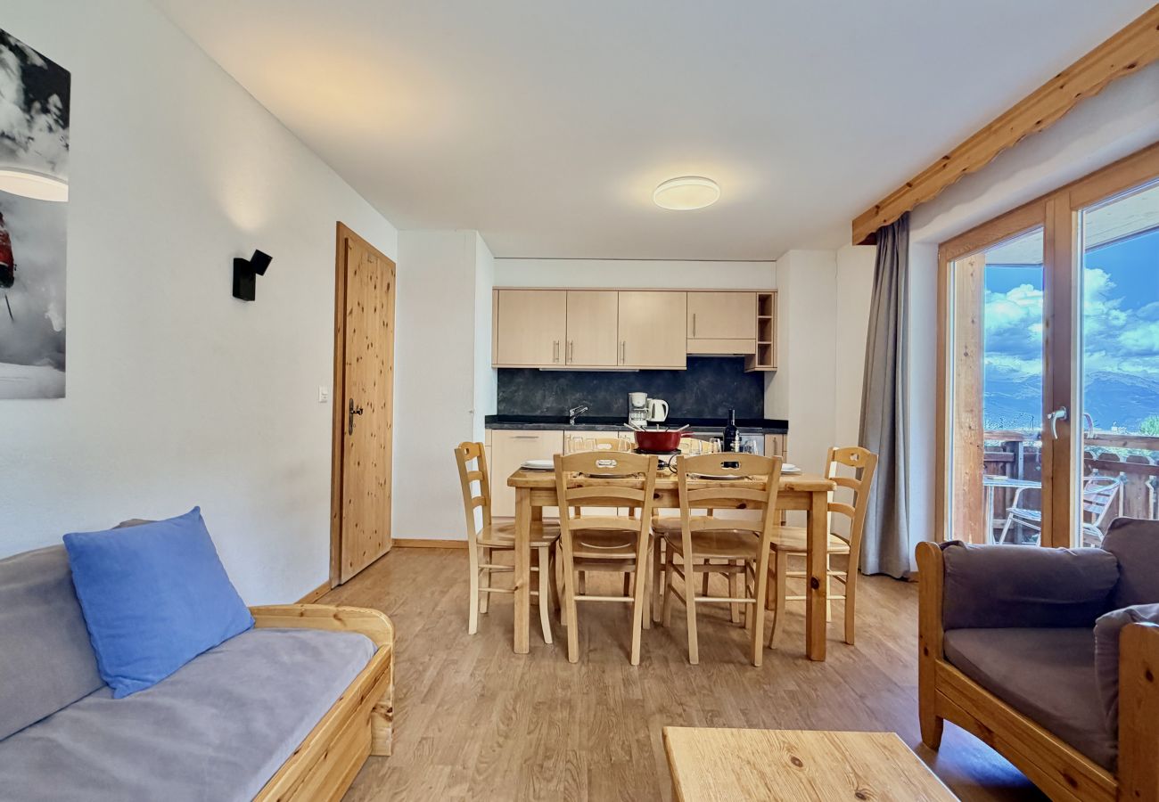 Woonkamer Appartement Pracondu 1 107 in Haute-Nendaz, Zwitserland