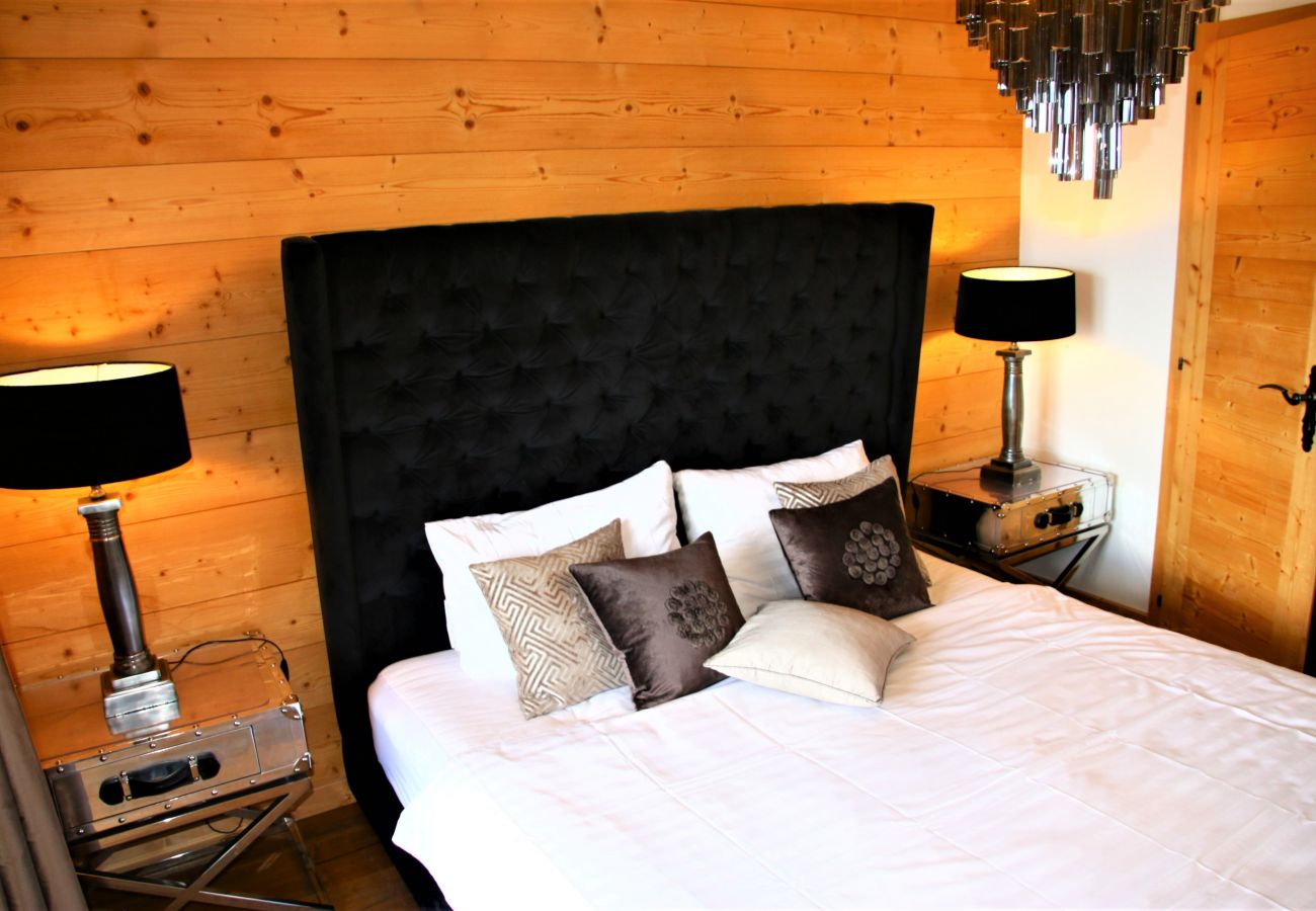 Slaapkamer 1 Chalet Adele in Veysonnaz, Zwitserland