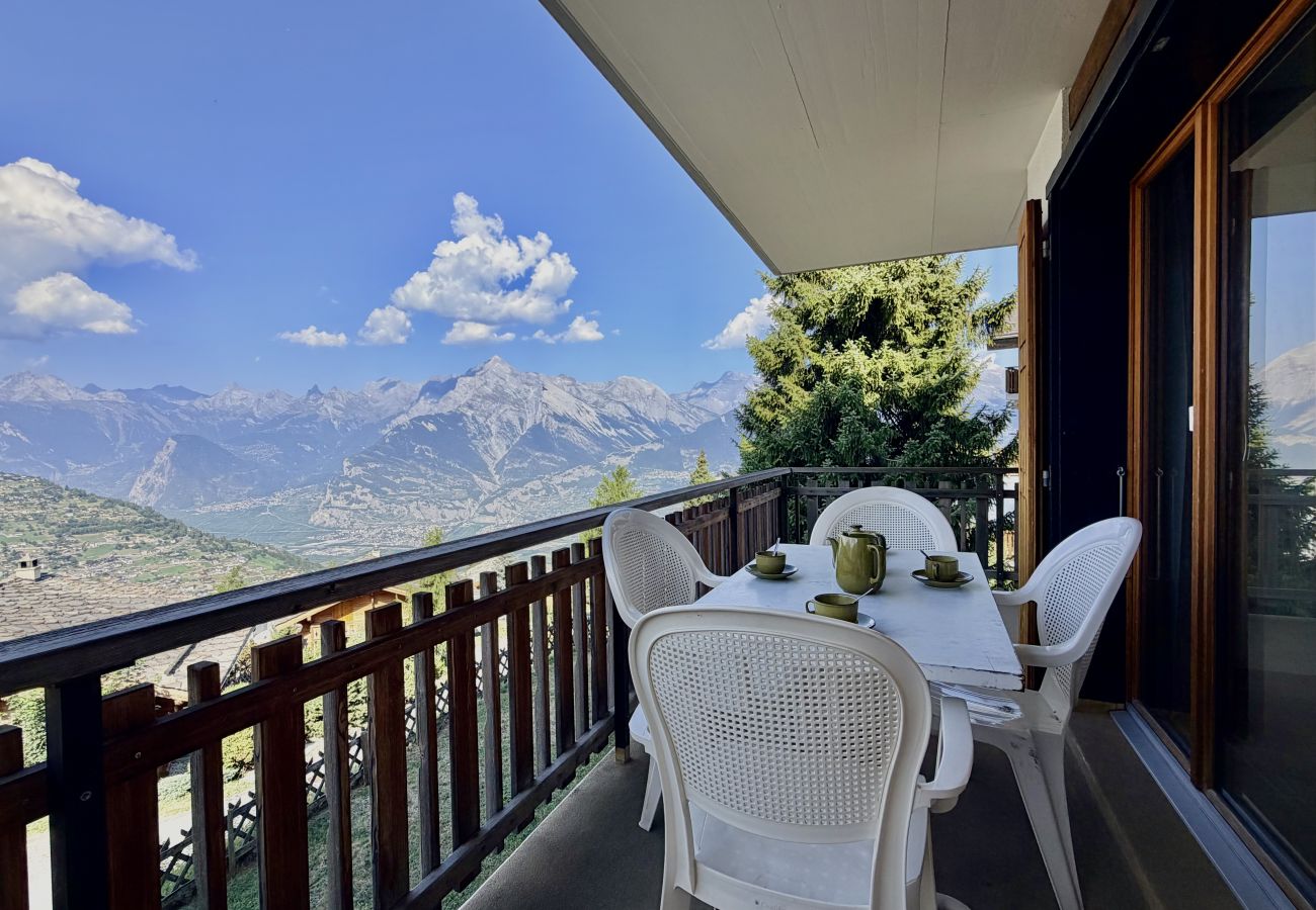 Balcon Appartement Gentianes G 010 à Veysonnaz en Suisse