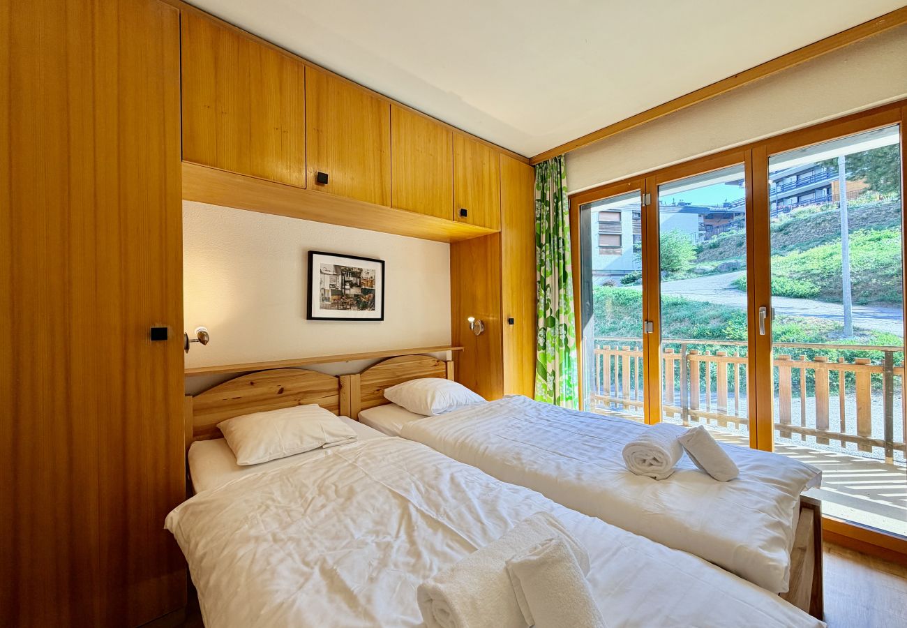 Chambre à coucher Appartement Gentianes G 010 à Veysonnaz en Suisse