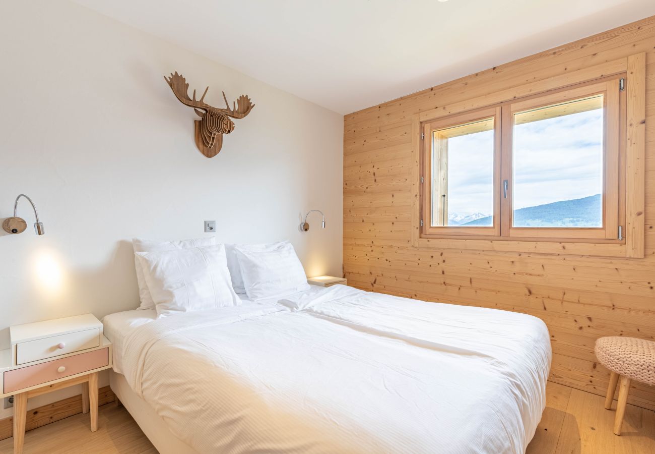 Chambre à coucher Chalet Touti aux Masses en Suisse